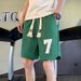 Men's Clothing Shorts Summer Trendy Casual Shorts Boys Loose Large Size Sports Sweatpants Five Point Pants_viptrois.com
