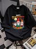 Happy HalloThanksMas Gnomes Halloween Thanksgiving Xmas T-Shirt Women Comfortable Summer Casual Breathable Designer Clothes Print Round Neck Short Sleeve Stretched Women Top Graphic Tees Soft Graphic Streetwear Versatile Unisex_viptrois.com