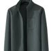 Men's Stand Collar Fleece Jacket – Premium Polar Fleece Outerwear For Business Casual & Outdoor (Black/Blue/Grey/Khaki/Green, XL-5XL)_viptrois.com
