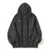 Men's Clothing Fashion Vibe Feng Shui Washed Batik Zipper Shark Masked Hooded Cardigan Sweater Casual Jacket_viptrois.com