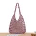 French Style Large Capacity Hollow Paper Woven Bag Simple and Versatile Underarm Shoulder Bag Suitable for Seaside Vacation Tote Bag_viptrois.com