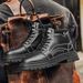 European Warm Series Men's Martin British Style Black Work Height Increasing Safety Shoes Desert Yellow Boots Men_viptrois.com