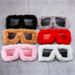 Internet Celebrity Same Style Plush Oversized Frame Sunglasses Women's Fashion Cat Eye Sunglasses Female European And American Cross Border Sunglasses_viptrois.com