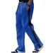 Men's Heavyweight Contrast-Panel Jogger Pants Casual Streetwear Sweatpants Black White 6 Color Options_viptrois.com