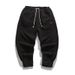Men's Clothes Plus Fleece And Thick Plush Warm Loose Casual Pants Large Size Men's Ankle Pants_viptrois.com