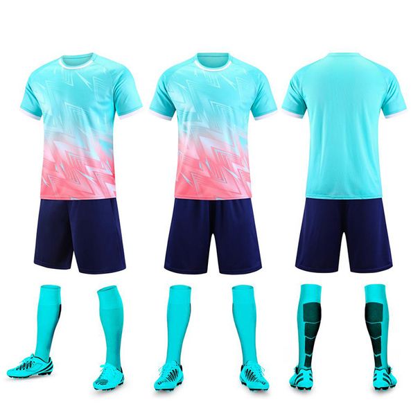 Men's Clothing printing size adult children's short-sleeved quick-drying football uniform suit men's and women's sports competition training_viptrois.com