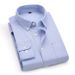 Pulse Pulse Men's Trendy New Non-Iron Inner Outer Wear Fashion Casual Versatile All-Cotton Oxford Long Sleeve White Shirt_viptrois.com