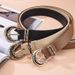 New Gold Buckle Three piece Set Women's Fashion Decoration Jeans Personalized Dressing Student Youth Belt for Women_viptrois.com