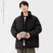 2025 Winter New Stand-up Collar Padded Jacket Couple Jacket Thickened Padded Clothing Men's Outdoor Trendy Brand Loose Warm Bread Clothing_viptrois.com