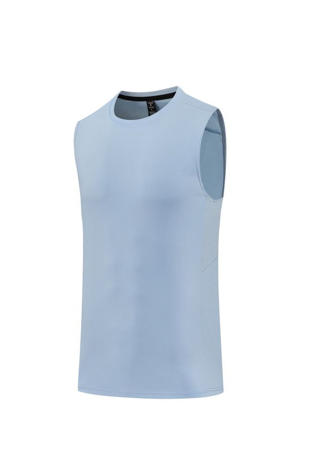 Men's Clothing Ice Silk Training Suit Sleeveless Top Men's Sports Breathable Running Basketball Leisure Fitness Quick Dry Vest_viptrois.com