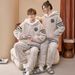 Men's Autumn And Winter Minimalist Coral Thickened Velvet Pajamas, Youth Flannel Warm And Soft Skin Friendly Home Clothes, Loose Casual Set_viptrois.com