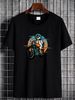 Mens T Shirt Penguin On Motorbike Man Birthday Funny Animal Comfortable Casual Slightly Top For Everyday Wear Unisex Stylish Summer Graphic_viptrois.com