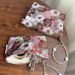 Flower Cosmetic Bag High End Temperament Women's Storage Bag Skin Care Products Toiletries Bag Small Square Bag Wallet Clutch Bag_viptrois.com