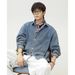Pulse Pulse Vintage Raw Long Sleeve Men 25 Autumn New Japanese Style Loose Trendy Brand Casual Washed Denim Shirt Jacket_viptrois.com