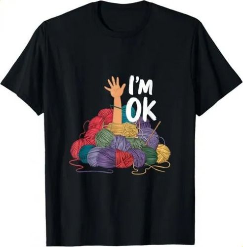 T-shirtt-shirti_m Ok Funny Vintage Yarn Needle 2026 Crochet Knitt_viptrois.com