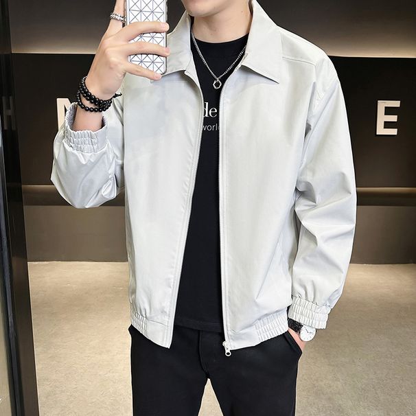 Jacket Wear 2025 New Korean Version Trendy Hooded Versatile Men's Spring And Autumn Fashion Brand Jacket Clothes_viptrois.com