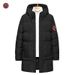 Streetwear Tech Hooded Jacket For Men & Women - Lightweight Windproof Coat With Contrast Panels, Water-Resistant Polyester (White, Black)_viptrois.com