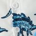 Babies' clothes Infant boy short-sleeved lapel T-shirt top shorts suit male baby dinosaur single-breasted gentleman top shorts_viptrois.com