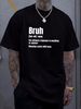 Bruh Funny Saying Sarcastic Novelty Letter Graphic Large Capacity Backpack Print Backpacks Unisex Versatile Fashion Stylish Designer Clothes_viptrois.com