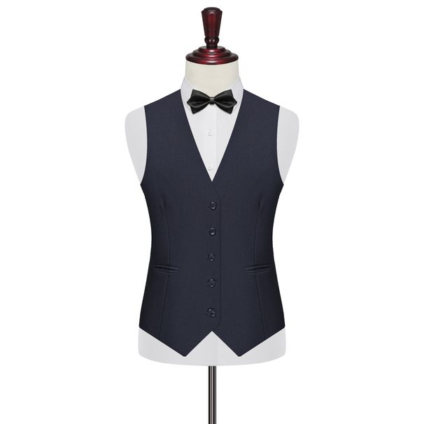 Men's Clothing Men's Suit Vest Work Clothes Suit Groomsmen Suit Professional Wear Large Size Formal Wedding Casual Vest_viptrois.com
