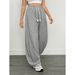 Men's Clothing Trade Hot Girl Trendy Casual Pants Loose Wide Leg Flow Versatile Long Pants_viptrois.com