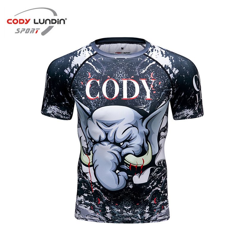 Men's Clothing Summer Running Sports T Shirt Light Breathable Stretch Tights Fitness Sports Short Sleeved Training Tops_viptrois.com