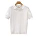 Men's Clothing Summer New Short Sleeved Sweater Men's High End Business Style Polo Shirt V Neck Slim_viptrois.com