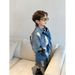Mother & Kids Boys Paint Splashed Denim Suit Summer New Short Sleeved Shorts Small Children's Korean Style Jacket And Pants_viptrois.com
