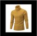 Pure Cross-Border Source European And American New High-Neck Men's Solid Color Twisted Sweater Youth_viptrois.com
