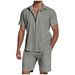 Men's Clothing Suit Short Sleeve Lapel Shirt Men_viptrois.com