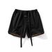 Unisex American Style Wide Leg Shorts For Summer Colorful Loose Fitting Trendy High Street Tie Dye Five Point Beach Shorts For Men_viptrois.com