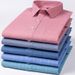 Classic Plaid Long Sleeve Shirt For Men, Breathable Cotton Casual Button Down Shirt, Wrinkle-Resistant Comfortable Top For Everyday Wear_viptrois.com