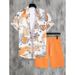 Men's Summer Hawaiian Vacation Shirt And Shorts Set 2 Pieces Cross Border Stock 3D Digital Print_viptrois.com