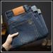 Men's Clothing Brown High End Jeans Men's Spring And Autumn New Elastic Slim All Match Straight Casual Trendy Long Pants_viptrois.com