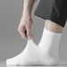 Breathable medium plus size solid color business ball stockings for men_viptrois.com