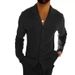 Men's Button-Up Shirt Jacket – Wrinkle-Resistant 100% Cotton (S-XXXL) | Slim-Fit Lapel Casual Blouse In 6 Colors (Sky Blue/Stone Grey)_viptrois.com