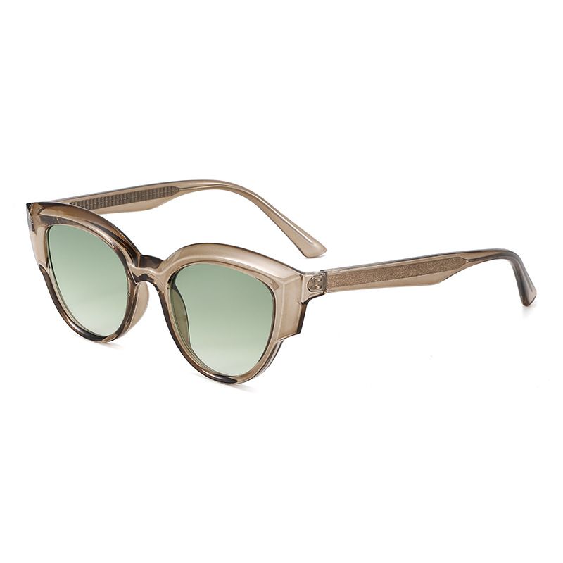 New Cat Eye Insert Street Sunglasses Trend Fashion Sunglasses Plain Rice Nail Glasses T1364_viptrois.com