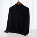 Men's High Neck Sweater, Winter Knit Pullover, Loose Fit Casual Turtleneck, Soft & Warm Long Sleeve Top, Trendy Minimalist Style_viptrois.com