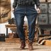 Autumn And Winter New Products, Fleece Thickened Jeans, Men's Fattened And Enlarged Size, Elastic Golden Velvet Warm Jeans, Men's Versatile_viptrois.com