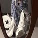 Men's Clothing Retro Street Style Old Inkjet Ribbon Workwear Jeans For Women Loose Slim Wide Leg Drape Mopping Pants Trendy_viptrois.com