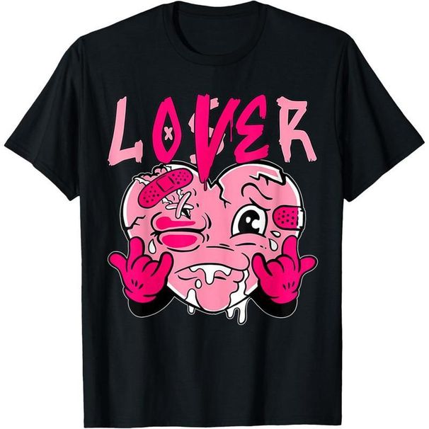 Camiseta A Juego Loser Lover Pink Drip Heart Para Hombres Y Mujeres, Hecha En EE. UU._viptrois.com
