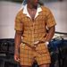 Men's Clothing Men's Summer Men's Hawaiian Short Sleeved Shirt 3D Digital Printing Shirt Suit Men_viptrois.com