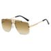 Frameless cut edge polygonal 2024 new fashionable trendy men's sunglasses irregular_viptrois.com