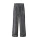 Punk Wasteland Vintage Tie-Dye Dirty Jeans Loose Wide-Leg Straight Long Men's Trendy Brand Casual Elastic Pants_viptrois.com