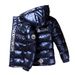 Boys' Winter Padded Jacket With Detachable Hood, Thickened Warm Coat For Kids, Fleece-Lined Outerwear For Cold Weather (130-180cm)_viptrois.com