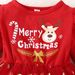 Christmas Children's spring and autumn Christmas girls Christmas letter pattern long-sleeved polka dot dress children's skirt ins_viptrois.com