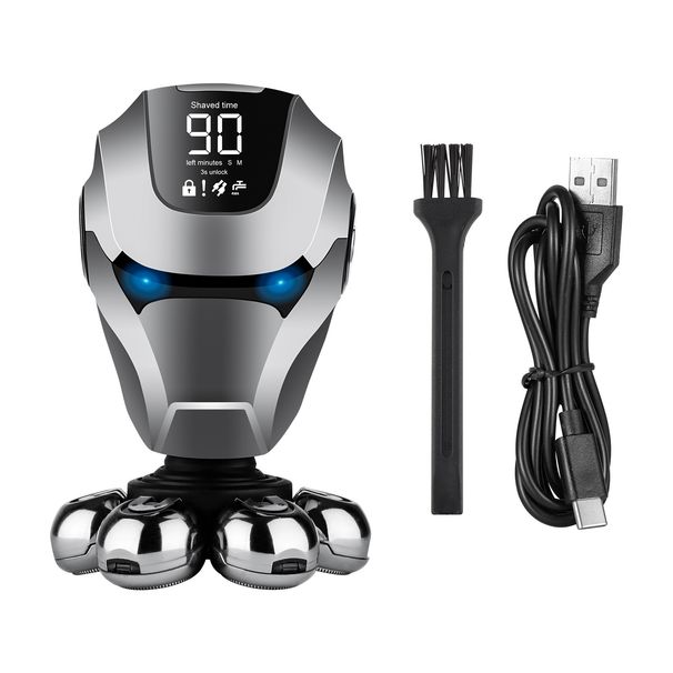 Robot Multifunctional Electric Seven Blade Rechargeable Hair Clipper, Men's Shaver, Bald Machine_viptrois.com