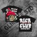 Men's Clothing Rich Club Graphic T Shirt Goth Oversized T Shirt Women and Men Y2K Short Sleeve_viptrois.com