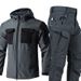 Men's Clothing Beetle Shark Skin Softshell Jacket Set For Men Camouflage Waterproof Military Style Outdoor Warm Clothing_viptrois.com