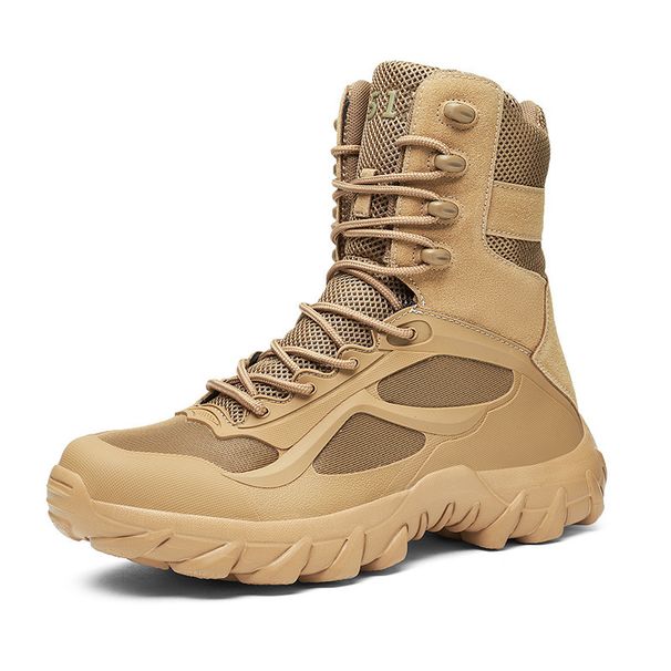 Large Size Military Boots For Men, Hiking Shoes For Workers, Tactical Combat Boots For Soldiers, Desert Workwear Boots_viptrois.com